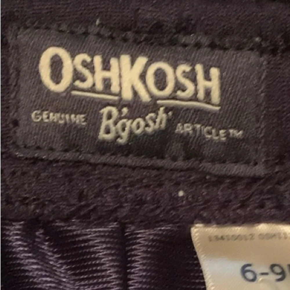 Oshkosh B’Gosh Blue White Gray Athletic Shorts Boy’s Size 6-9 Months Stripes.